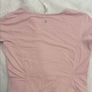 lululemon athletica Soft Pink Long Sleeve Top